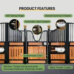 Horse Stable Barn Manufacturer - Outdoor Bamboo Covered Fronts Portable with Sliding Door