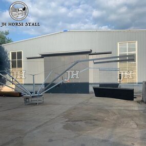 Horse Walker Manufacturer - Durable Customizable Hot-Dip Galvanized for 4-8 Horse Positions