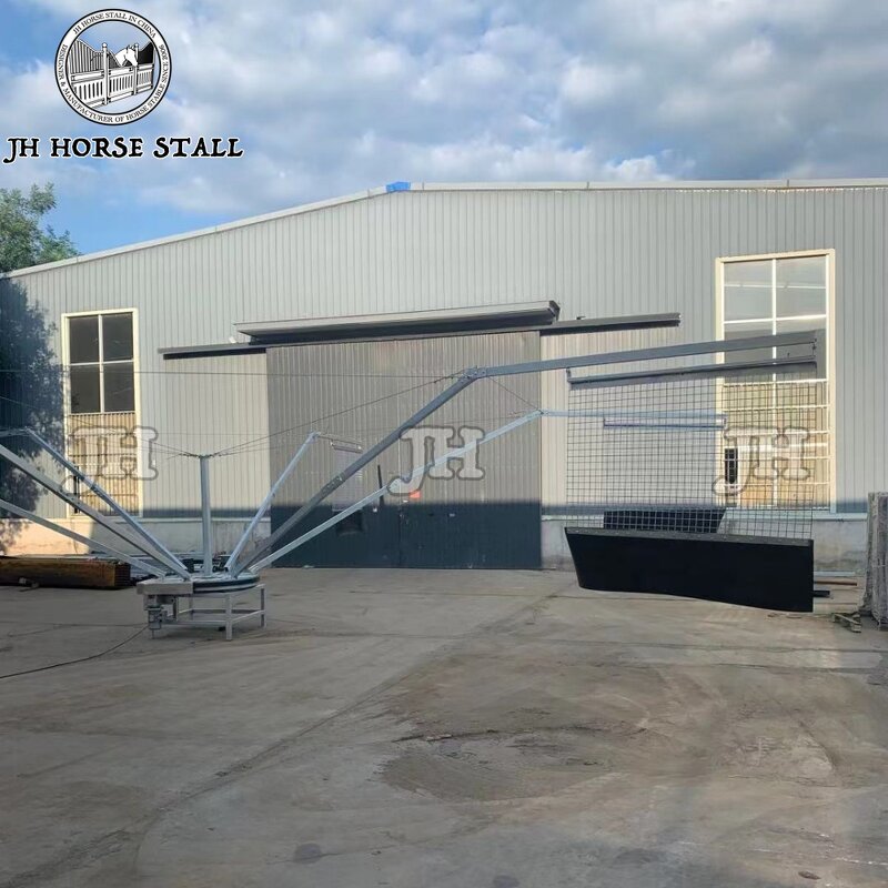 Horse Walker Manufacturer - Durable Customizable Hot-Dip Galvanized for 4-8 Horse Positions