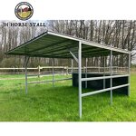 Portable Horse Stall Shelter Manufacturer - Australia Standard Galvanized with HDPE Sheets