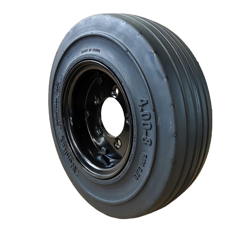 Solid Tires Manufacturer - Puncture Proof 4.00-8 400-8 with Rim for Aviation