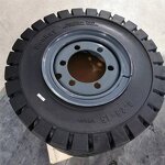 Forklift Truck Solid Tire Manufacturer - 3 Ton 5.00-8 with Rims Assembly