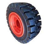 Solid Forklift Tire Manufacturer - 16x6-8 Flat Proof Black or White with Rims