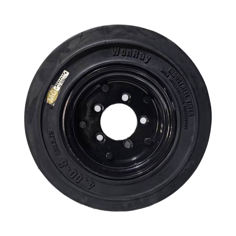 Airport Baggage Cart Luggage Trailer Manufacturer - 4.00-8 3.00 3.50 3.75 Solid Tire with Twin-disk Rim