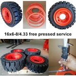 Forklift Truck Wheel Manufacturer - Linde E16 E20 H18 H25 15x4 1/2-8 16x6-8 18x7-8 200x50-10 140x55-9 Clip Tire