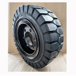 Forklift Truck Wheel Manufacturer - 28x9-15 Solid Tyre with Complete Rim Quick Assembly