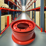 Forklift Parts Manufacturer - Linde 7.00-12 Solid Tires Used Metal Wheel Rim 5.00S-12