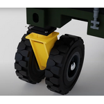 Shipping Container Dolly Wheel Manufacturer - Heavy Duty Caster Solid Tire 7.00-9 6.00-9 7.00-15 7.50-15