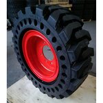 Skid Steer Solid Tyre Manufacturer - 10x16.5 and 12x16.5 with Rim for Hotels