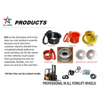 Forklift Trucks Split Rims Manufacturer - 9x4 4.00-9 for Tire 7.00x12 6.00x9 6.50-10