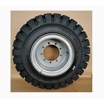 Forklift Truck Solid Tire Manufacturer - 3 Ton 5.00-8 with Rims Assembly
