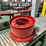 Forklift Parts Manufacturer - Linde 7.00-12 Solid Tires Used Metal Wheel Rim 5.00S-12