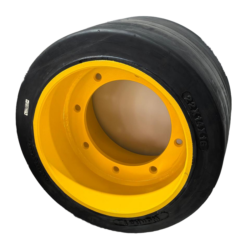 Cushion Rubber Solid Tire Manufacturer - 22x14x16 with Rim for Wirtgen Rx4500 Paver