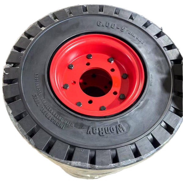 Forklift Tire Manufacturer - Linde 6.00-9/4.00 650-10 with Split Rim for Airport GSE