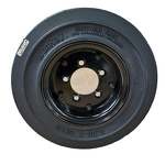 Airport Baggage Cart Wheel Manufacturer - 4.00-8 3.75 3.00 Solid Tire with Twin-disk 5-studs Rim