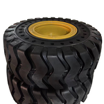 Solid Tire Manufacturer - Front Loader Hyundai HL757-9 with Rim 12 Holes 20.5-25