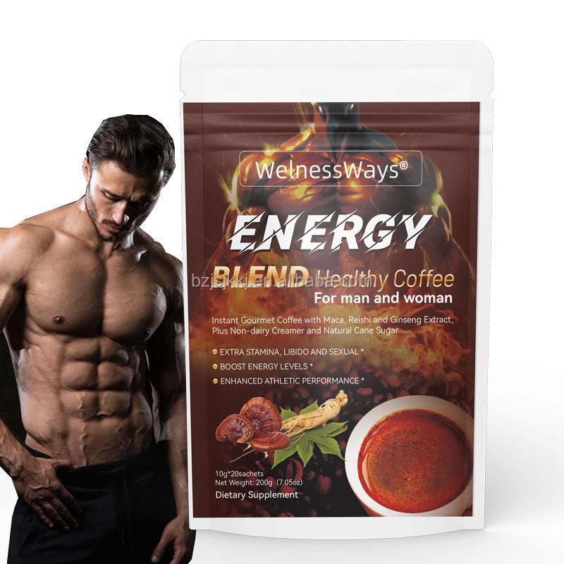 Energy Coffee Manufacturer - WelnessWays Maca Ginseng Cordyceps Extract Herbal Healthy