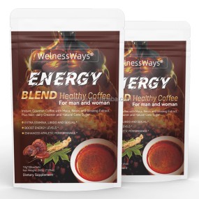 Power Coffee Manufacturer - Man Power Maca Energy Coffee Herbal Supplement WelnessWays