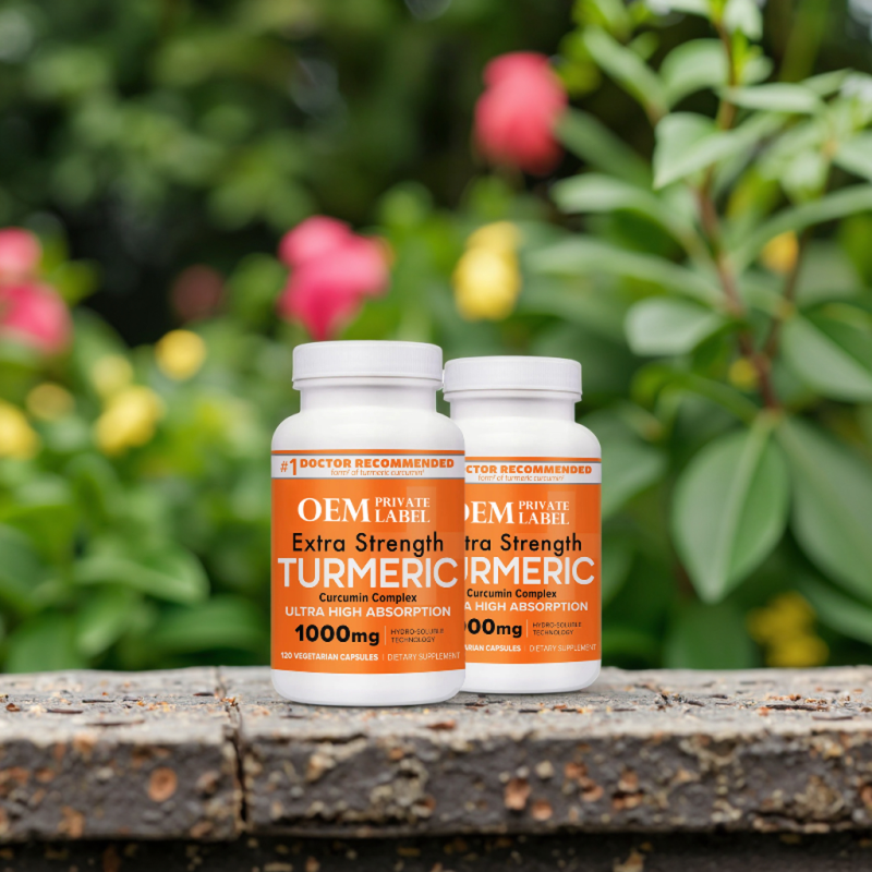Turmeric Capsules Manufacturer - OEM Turmeric Curcumin 95% Black Pepper Ginger Extract