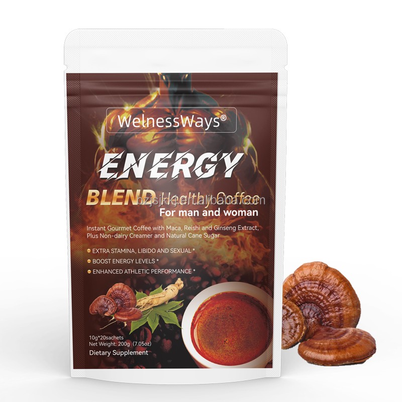 Herbal Coffee Manufacturer - Vitality Instant Black Maca Reishi Organic Maca Powder Energy
