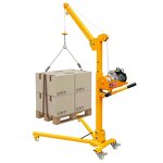 Mobile Mini Crane Manufacturer - 500kg with Hand Winch