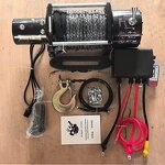 Electric Winch Hoist Manufacturer - 24V with Clutch 12V 2000lb to 12000lbs Synthetic Rope