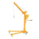 Mobile Mini Crane Manufacturer - Light Duty 300kg with Hand Winch