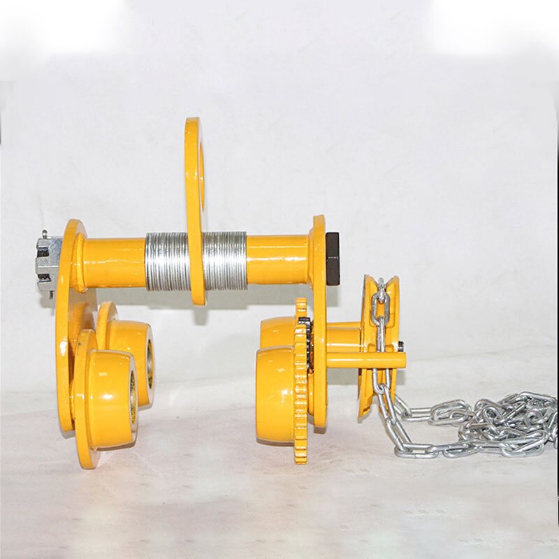 Anticollision Monorail Trolley Manufacturer - 1t 3M Four-Wheel Hand Pull Push Removable Style