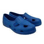 ESD Safety Sandals Manufacturer - Blue Durable SPU Material Four Holes for Cleanroom