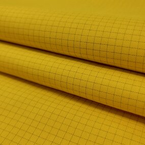 ESD Fabric Manufacturer - Yellow Color 5MM Grid for Cleanroom Industry