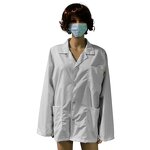 ESD Anti-static Clean Room Coats Manufacturer - Special Designs Accepted Long Sleeve Polyester Cotton 4mm Grid