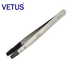 Anti-static Tweezers Manufacturer - Stainless Steel with Interchangeable Plastic Head for Cleanroom