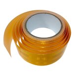 Reflective Safety Warning Tape Manufacturer - Yellow PET for Trucks Highway Sign