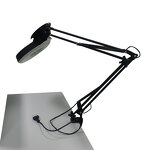 Safety Led Magnifying Lamp Manufacturer - LT86AE Dust Free Black Color Cosmetic Illuminated Magnifier