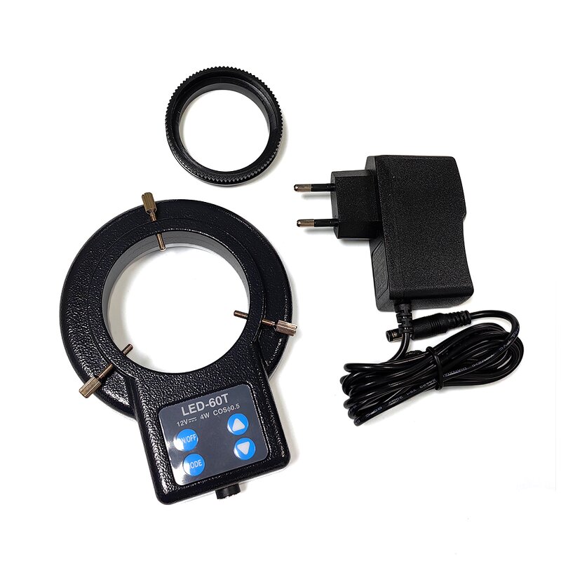 LED Ring Light Lamp Manufacturer - LED-60T 60 Four-zone for Microscope Zinc Alloy 61mm