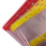 Cleanroom File Bag Manufacturer - 11 Hole Pink or Yellow A4 A3 Dust-Free ESD Anti-Static