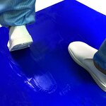 Disposable Sticky Mats Manufacturer - 24x36 60x90CM White Blue for Cleanroom Decontaminating