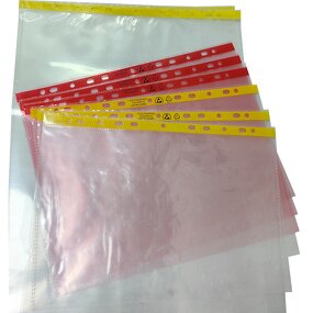 Cleanroom File Bag Manufacturer - 11 Hole Pink or Yellow A4 A3 Dust-Free ESD Anti-Static