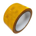 Reflective Safety Warning Tape Manufacturer - Yellow PET for Trucks Highway Sign