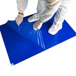 Disposable Sticky Mats Manufacturer - 24x36 60x90CM White Blue for Cleanroom Decontaminating