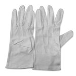 Cotton Gloves Manufacturer - High Quality Wrist Button Adjustable Safety White