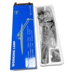 Cleanroom Working Lamp Manufacturer - Adjustable Black Esd Antistatic Safe Office Table Lamp