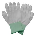 Work Gloves Manufacturer - High Quality White Polyester PU Fingertip Coated for Industry