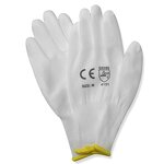 PU Safety Glove Manufacturer - High Quality White PU Palm Coated for Assembly Electronics