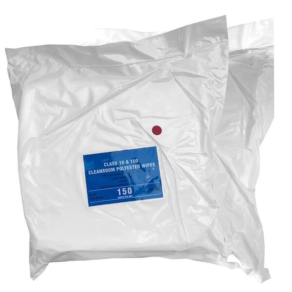 Dust-Free Dry Wipes Manufacturer - 9x9 Polyester for Cleanroom Workshop