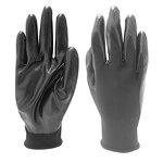 Nylon Nitrile Coated Glove Manufacturer - Black Industrial Mechanic Work Anti-oil