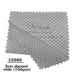 ESD Antistatic Fabric Manufacturer - Knitted White 3mm Diamond for Cleanroom