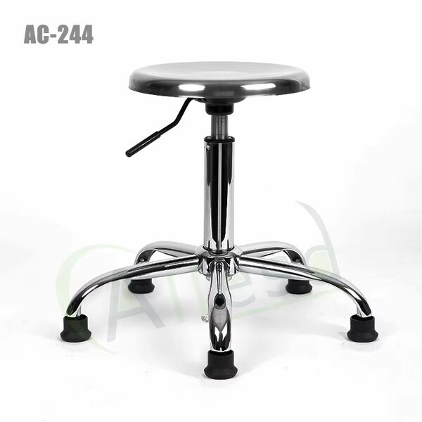 ESD Laboratory Chair Stool Manufacturer - Adjustable Round Stainless Steel
