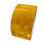 Reflective Safety Warning Tape Manufacturer - Yellow PET for Trucks Highway Sign