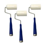 Clean Room Sticky Roller Manufacturer - 4 White Blue Clear Disposable PE Lint Roller
